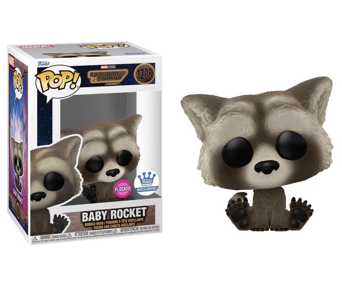 Baby Rocket has received an official #GuardiansOfTheGalaxyVol3 Funko Pop!

More new Funkos now available for pre-order: buff.ly/3CXjleE