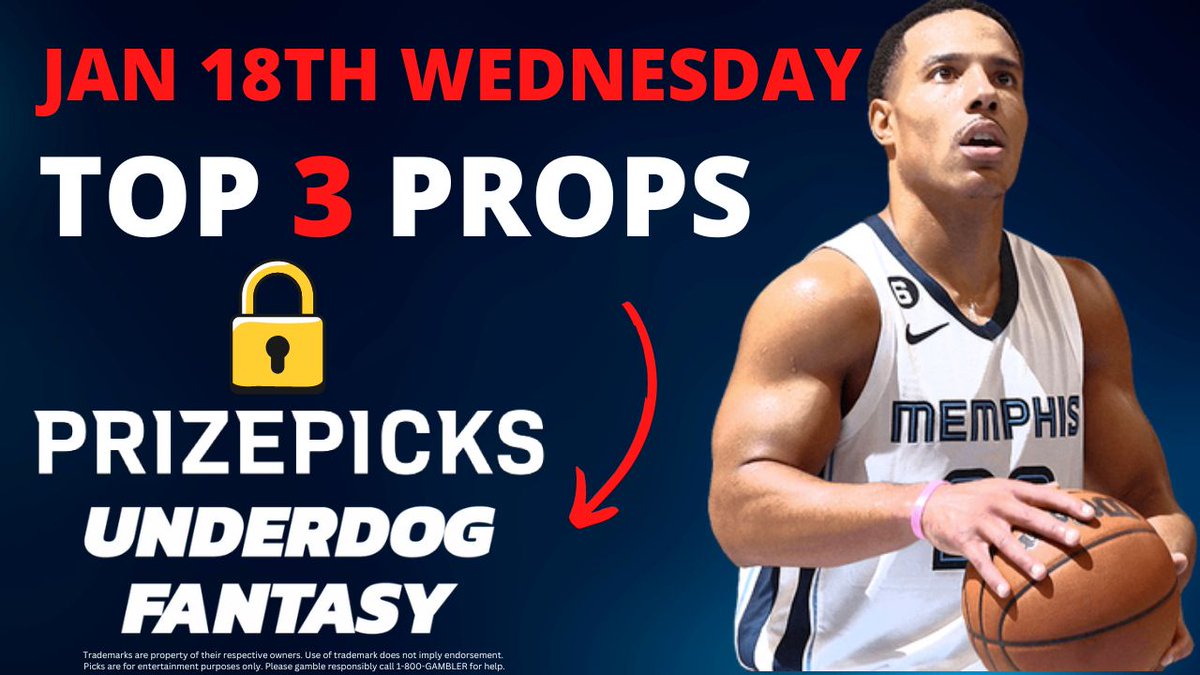 LineStarApp's tweet photo. Get your bets ready for tonight's NBA action! We break down the top player prop bets for 1/18 on PrizePicks &amp; Underdog Fantasy. 

Watch now: https://t.co/JJ8cy0YLqt
#LineStar #PrizePicks #GamblingTwitter #UnderdogFantasy #NBA #PlayerProps https://t.co/DqwBAmXr93