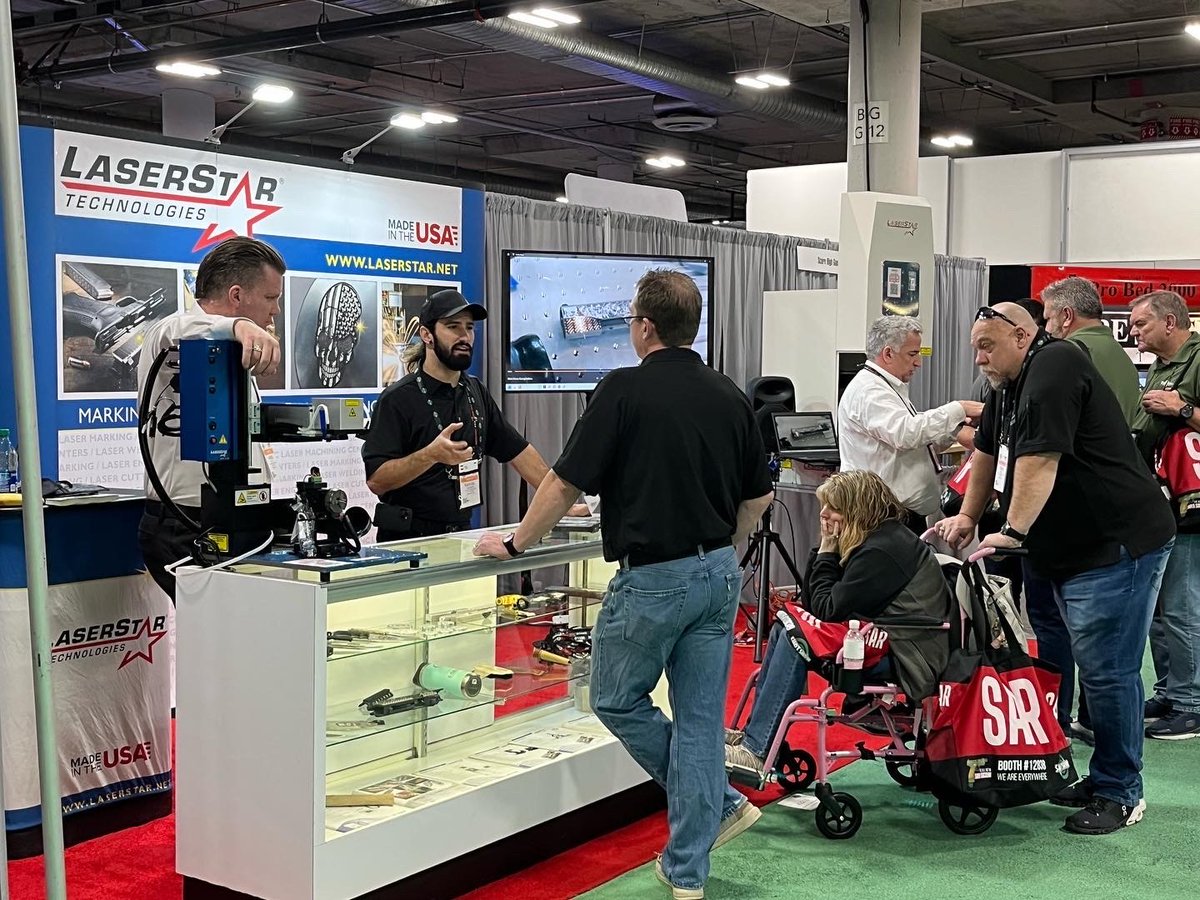 LaserStarNews's tweet image. LaserStar is taking the firearms market by storm with the state of the art StarFX Premier design studio software.  #gunfather #shotshow2023 #lasermarkingmachine