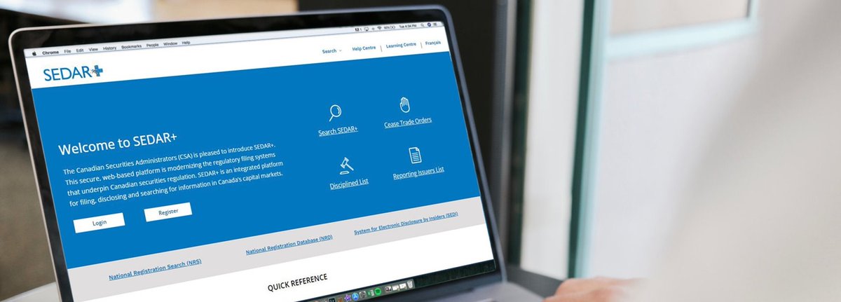BCSC_Info's tweet photo. Have you heard about SEDAR+ from the CSA? Intuitive. Modernized. An enhanced experience for all users. Watch the video and learn more about the new web-based application for regulatory filings and issuer information in Canada. Watch the video:  https://t.co/GKXXJ4WSjf https://t.co/hsx96z1Q7L
