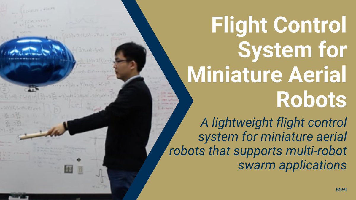 GaTechOTL's tweet image. #AvailableForLicense: This #flightcontrol system supports aerial #robot applications w/ a unique low-latency off-board control scheme that permits real-time flight controllers on a ground station. #roboticswarms #aerialrobots b.gatech.edu/3bc5gwO @GeorgiaTech_ECE @gtcomputing