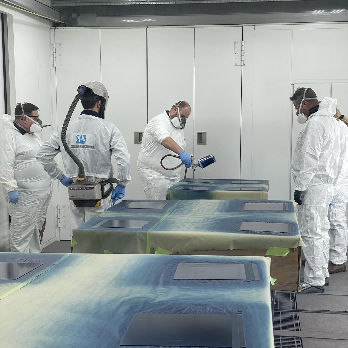 globalfinishing's tweet photo. Last week, PPG hosted a paint class for GFS employees at the Center For Excellence training facility in Osseo, Wisconsin. GFS thanks PPG for their partnership in providing continuing education for our employees. https://t.co/MF9Rai2Ax8