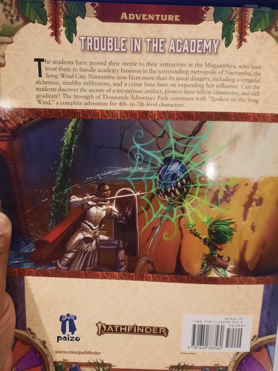 TenTimesTen_100's tweet photo. On Wednesdays we play #Pathfinder2E ๐ฏโจ๏ธ
Currently on chapter 2 of book 2 of the Strength of Thousands adventure path~ (Also, may or may not have 8 players for this 4 player campaign ๐
)
#TenTimesTen #pathfinder #ttrpg #TTRPGCommunity https://t.co/fpOulROLoJ