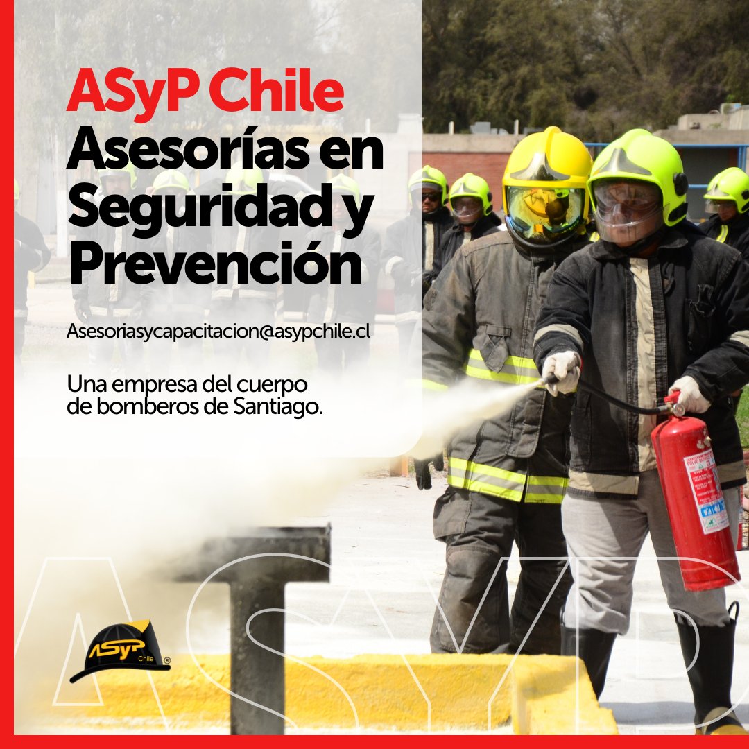 ASPChile's tweet photo. Contamos con el servicio calificado en sistemas de seguridad y prevención de incendios por medio de nuestros servicios de Certificación de Sistemas contra Incendios, planes de Emergencia y Evacuación. 

Escribiéndonos a asesoriasycapacitacion@asypchile.cl.

#ASyP #Bomberos https://t.co/XCy3oLZuRd