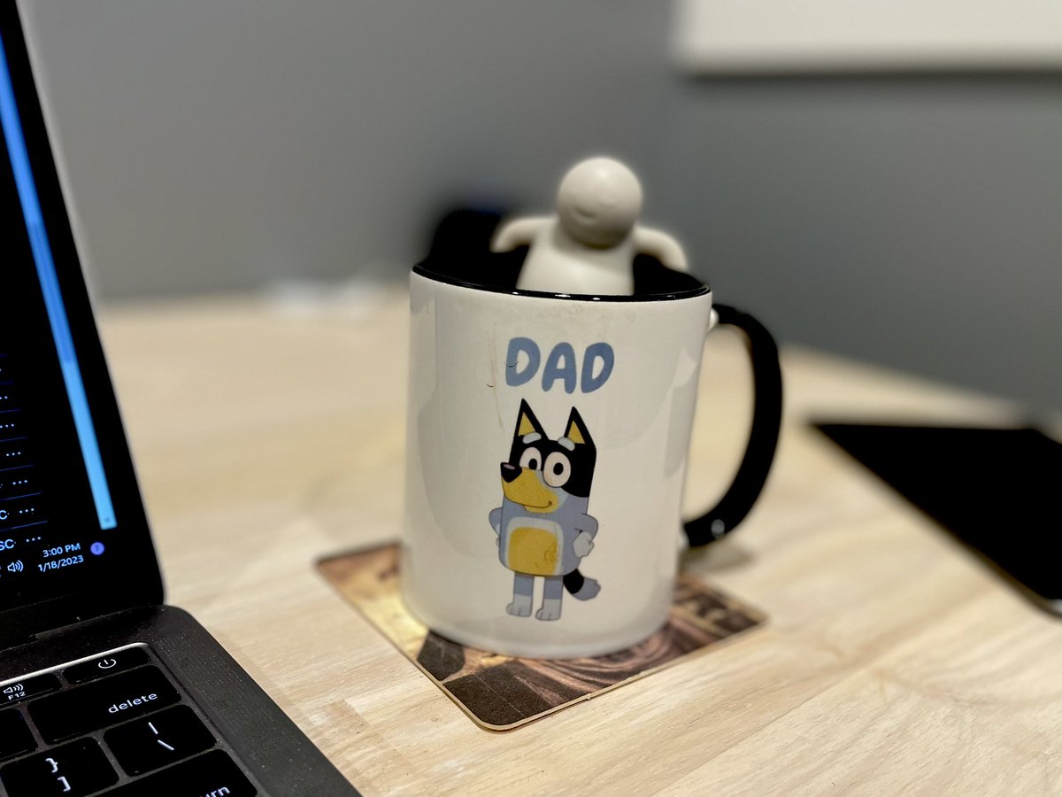 tomohulk's tweet photo. #TeaTime, just Fred #Bandit and I.  #Bluey #Hibiscus https://t.co/81q8YrZRpy