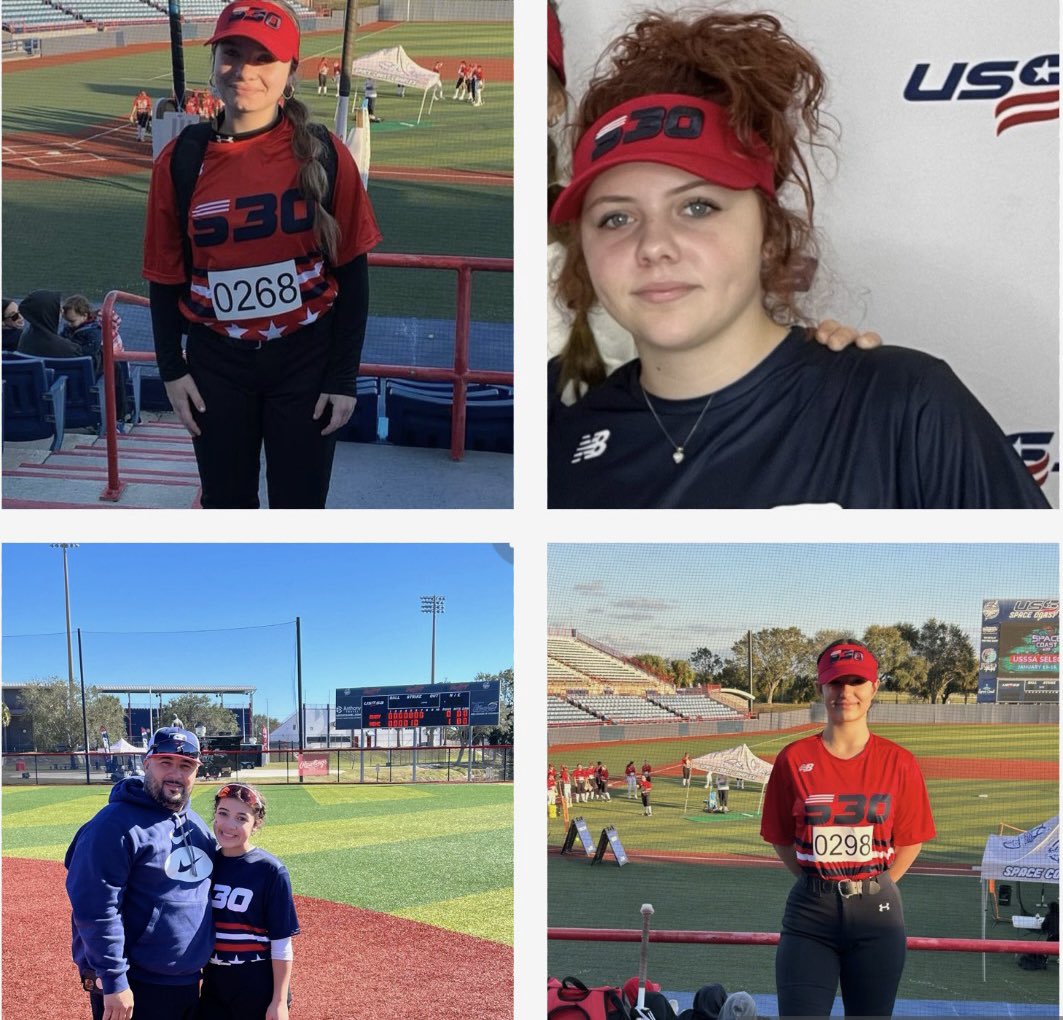 NightmaresNew's tweet photo. Congratulations to these 4 Lady Nightmares for making the final game at the @USSSAFastpitch Select 30 combine camp. Awesome job‼️ Gianna Spaventa, @JayleneRod2026 @siennacclucas @abbyyoung2025 @usssaspacecoast @NightmaresRG @ExtraInningSB @Los_Stuff @DfwSho @LegacyLegendsS1 https://t.co/CFlQleExaA