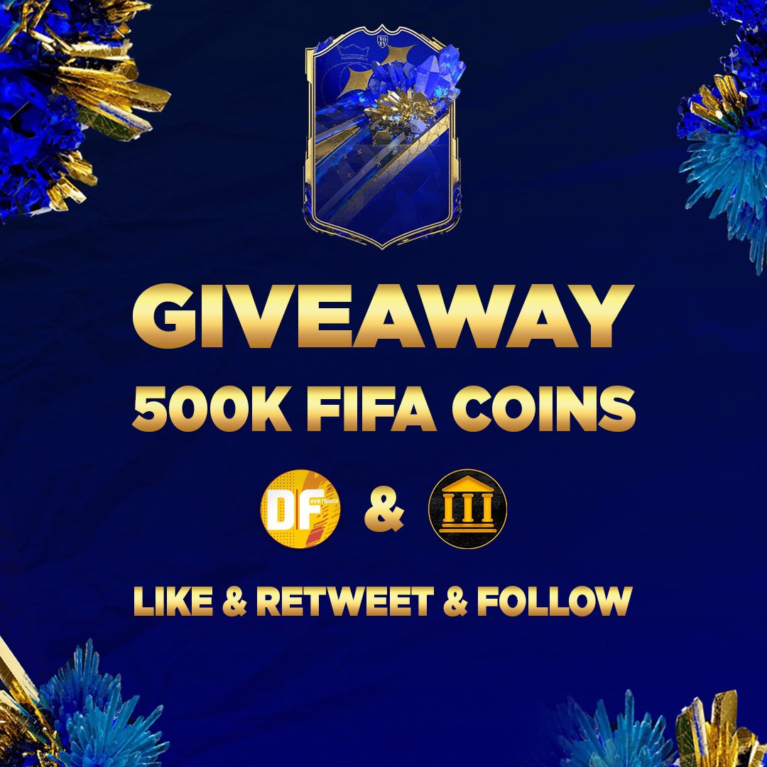 denisfut_trade's tweet photo. 🚨 GIVEAWAY 🚨 

Get yourself some of those sweet free coins to feed those upgrades sbcs, got no fodder? Don’t worry we got you 

All you need to do is like ✅ follow(@denisfut_trade &amp; @_TheFutBank_ ) and retweet 

Winner drawn in 24 hours https://t.co/nREDd1Vu4E
