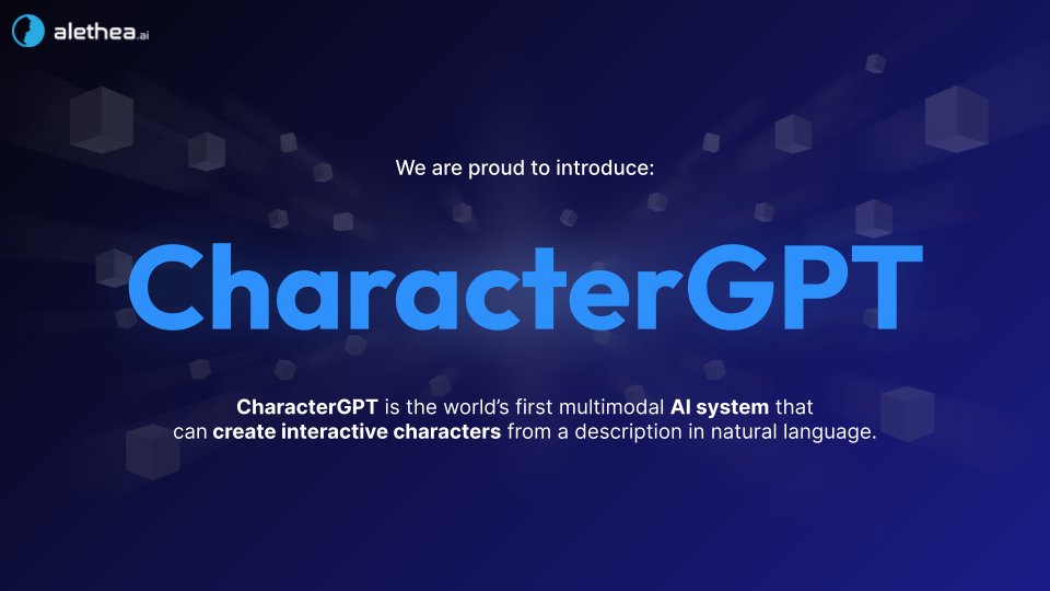 real_alethia's tweet photo. Alethea AI presents: #CharacterGPT - the world’s first multimodal #GenerativeAI system that can create interactive AI Characters from a description in natural language.
In short, it enables #TextToCharacter Generation or “TTC.” https://t.co/YlW0nfSexq
