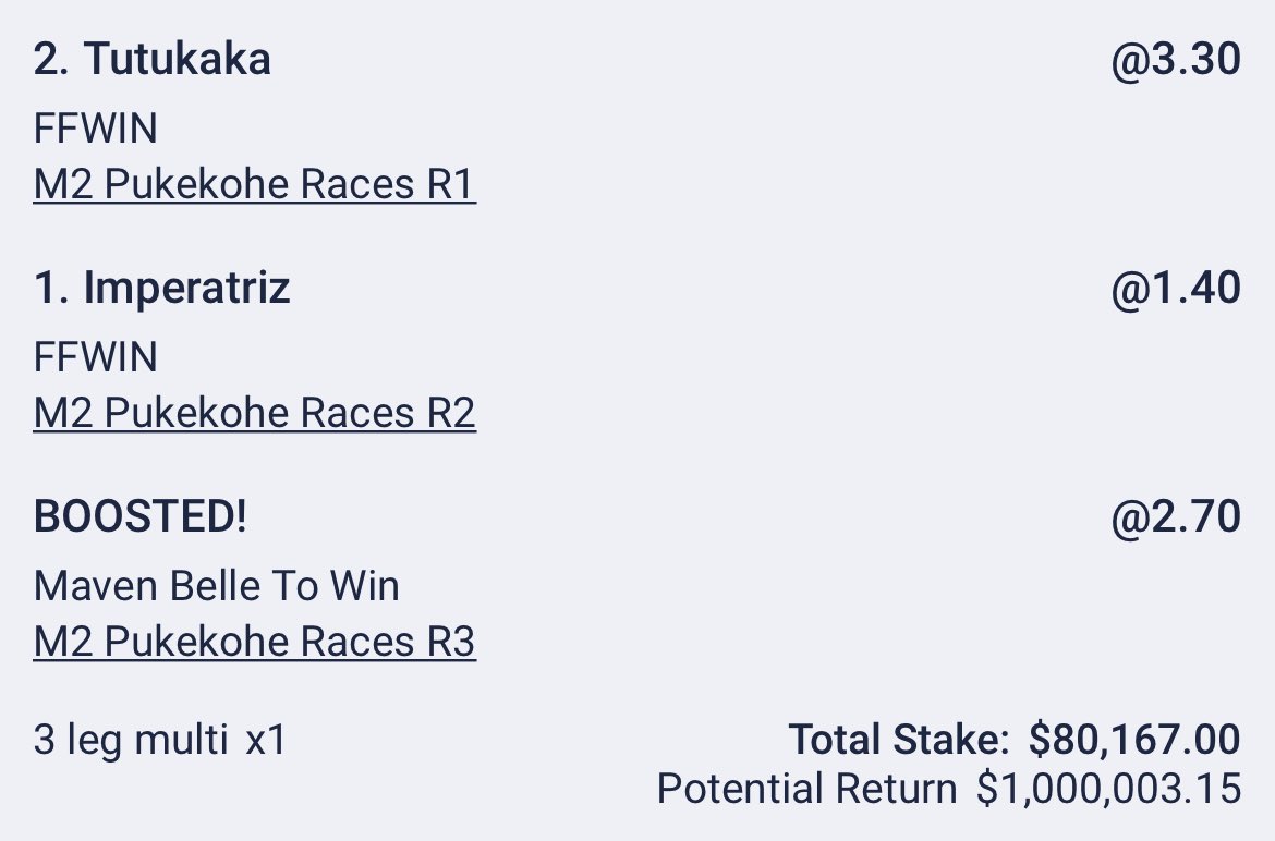 6,600 people so far. 

$520,000 in the tin.

1 bet.

48 hours to go 💪🏼