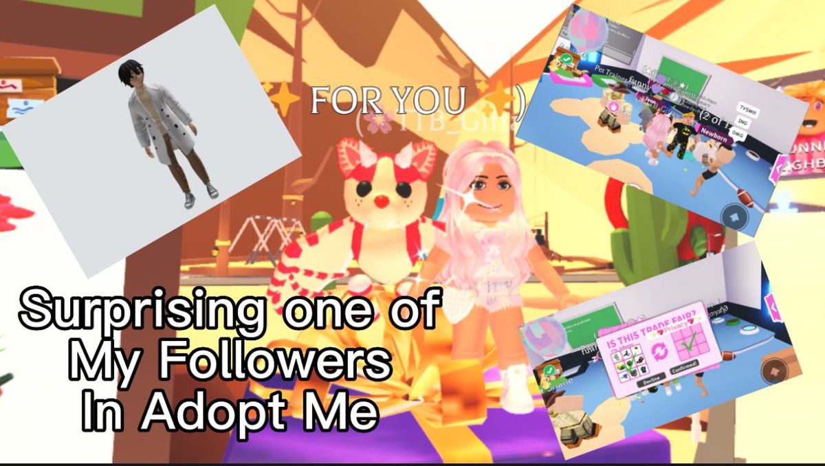 TTBuilds's tweet photo. ✨💖Surprising One of my Followers in Adopt Me 💖✨ check out my vid on YouTube @TannyTasticBuilds https://t.co/wv54VI2Ul9 or on my TikTok @tannytasticbuilds https://t.co/6e2cwLhWSy
