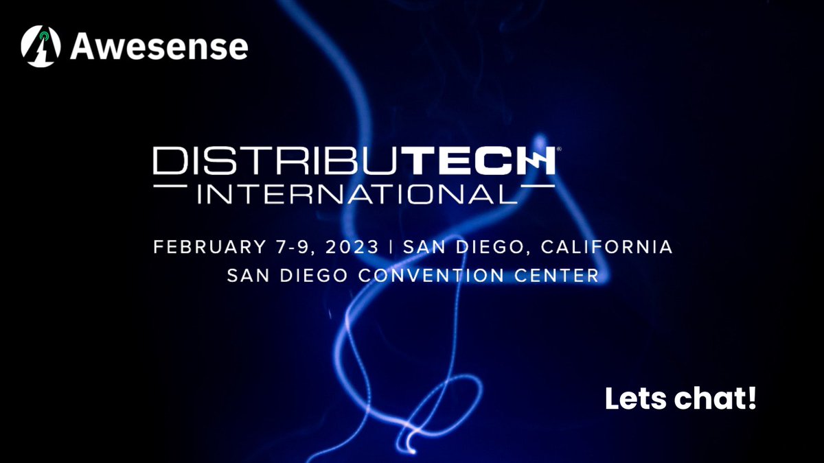 We are getting ready for @DISTRIBUTECH! We are excited to see the traction clean energy is gaining. Our Platform is here to help businesses make data-driven decisions to support the integration of DERs better. Let's chat! awesense.com/contact/