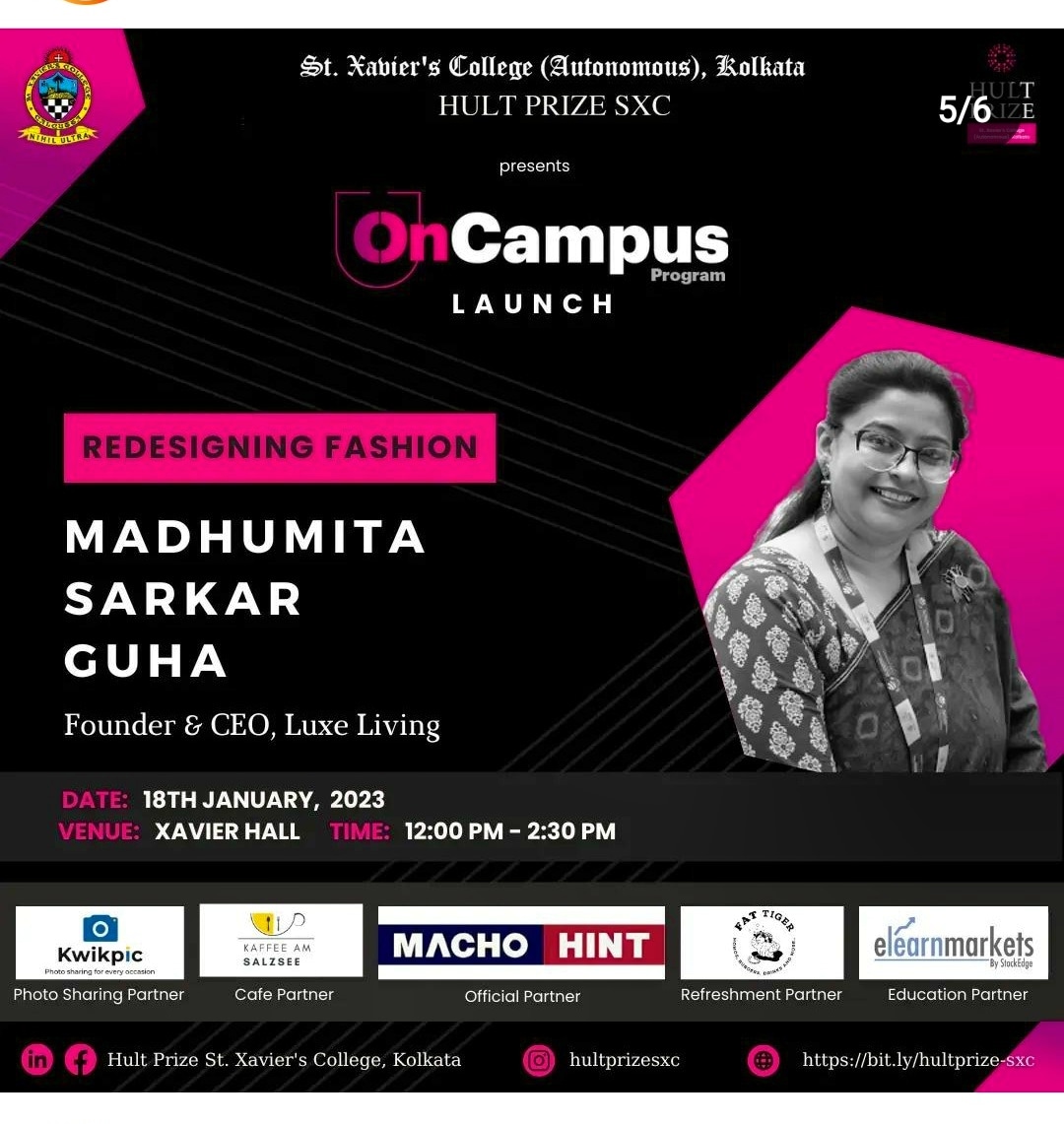MSG20456796's tweet photo. Thank you for the wonderful opportunity to ake our youth aware of the possibilities of Sustainable Fashion. @hultprize @stxavierscollegekol
#sustainablefashion #SDGs https://t.co/8L0lCkFb2A