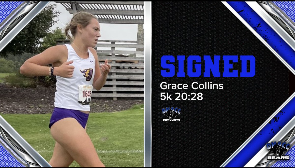 DmaccXc's tweet image. Welcome to the Bears Grace Collins!

📍 Johnston High School

Grace is another big addition to our women’s program. We cannot wait to see what she can do next fall!