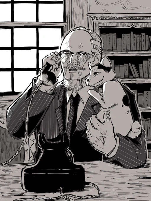 鶴爺と宇犬 