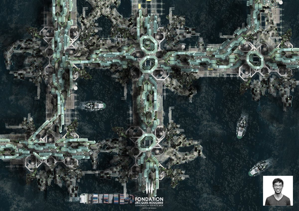 #Jour7 LE PRIX COUP DE CŒUR DE LA PROMO 2022 DANS LA CATEGORIE ARCHITECTURE ET INNOVATION POUR LA MER 

Le projet « To Mother Nature”, imaginé par un chercheur architecte singapourien Benedict Tan. 
Dernier lauréat de la Promo 2022. 
#architecture #design