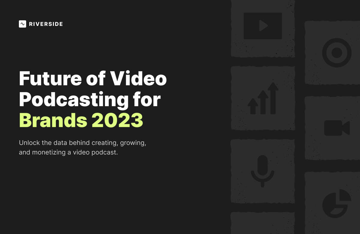 RiversidedotFM's tweet photo. Podcasting is evolving.

Video is playing an increasingly important role.

That's why we put together the definitive report on the future of video podcasting for brands ⬇️ https://t.co/qXyeIZoDrN