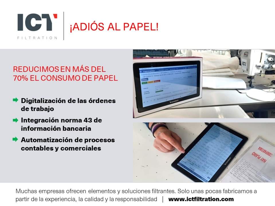 ICTFiltration's tweet photo. #avanzamos #futuro #presente #digitalización #automatización #sostenibilidad #ecologico #medioambiente #papel #filtracionindustrial #ictfiltration  #polusolidos #exposolidos #expofluidos @techsolids https://t.co/lyDiE5tyOe