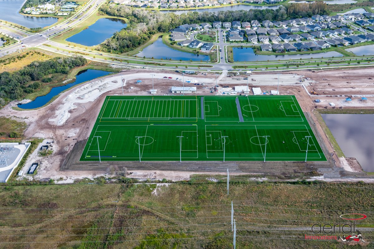 Look at that progress! 👀

Our Waterset Sports Complex will feature 4 multisport fields able to accommodate a variety of different sports, including soccer, football, and lacrosse. Once completed, this turf could become one of the largest FIFA-certified fields in the world.