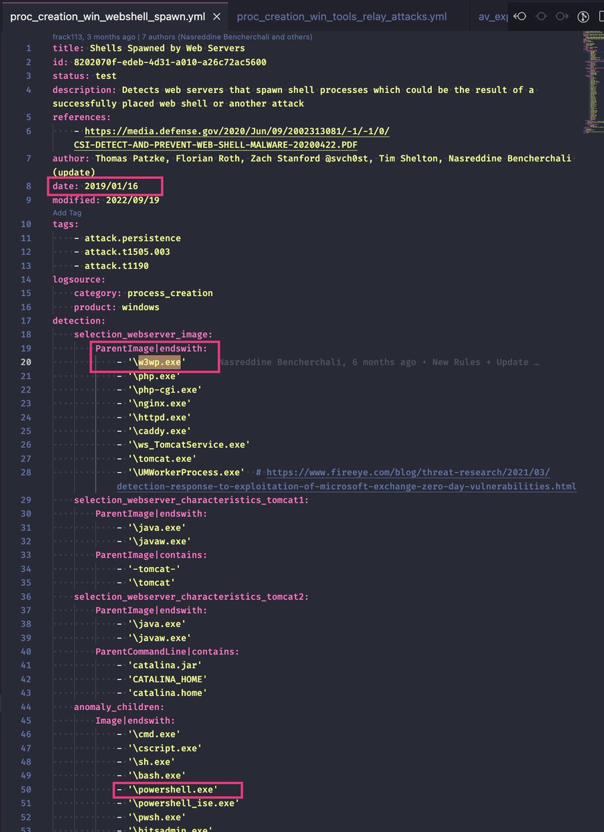 cyb3rops's tweet photo. If you don't get an alert for w3wp.exe spawning powershell.exe, then you're doing it wrong

How to test this? Try
1. copy %comspec% w3wp.exe
2. w3wp.exe /c powershell.exe

This should trigger an alert

https://t.co/uaRcnolBJ8 https://t.co/BBUWDT3W0s