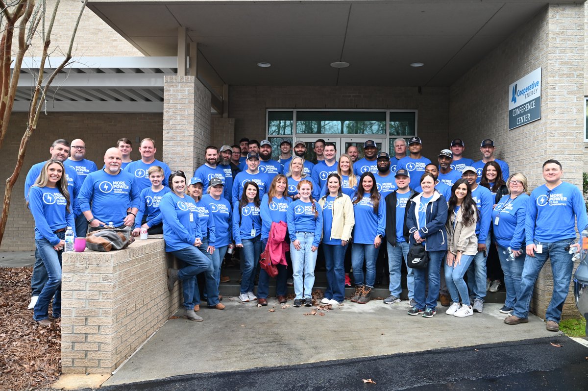 On #MLKDayofService, nearly 50 Cooperative Energy employees volunteered at four locations across Hattiesburg, as well as a food drive in Batesville. Our service was a statewide effort in conjunction with eight of our Member system cooperatives. #CoopStrong