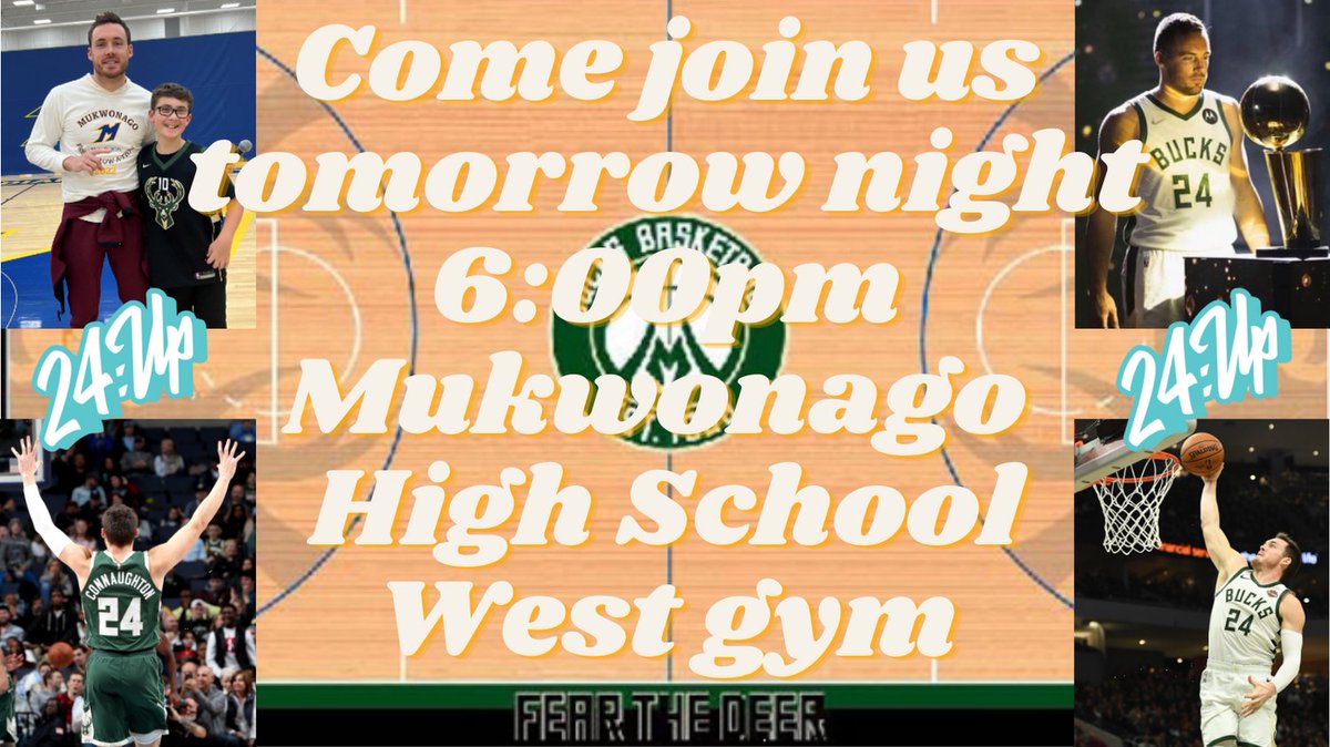 MukwonagoBasketball (@mukbasketball) on Twitter photo Tomorrow is our annual @MakeAWishWi kickoff night! You are all invited to come see our guest speaker and friend of the program <a href="/pconnaughton/">Pat Connaughton</a> .
We are looking to raise $150,00+ for Make A Wish Wisconsin. 100% of money goes to Make A Wish.
secure2.wish.org/site/TR?pg=tea⦠Tomorrow is our annual @MakeAWishWi kickoff night! You are all invited to come see our guest speaker and friend of the program <a href="/pconnaughton/">Pat Connaughton</a> .
We are looking to raise $150,00+ for Make A Wish Wisconsin. 100% of money goes to Make A Wish.
secure2.wish.org/site/TR?pg=teaā¦