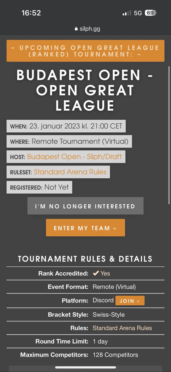 Ranked OGL tournament 23th January: silph.gg/t/f4uj

discord.gg/Kgkcxn7k

Budapest Open <a href="/CsommesZ/">CsommesZ</a>