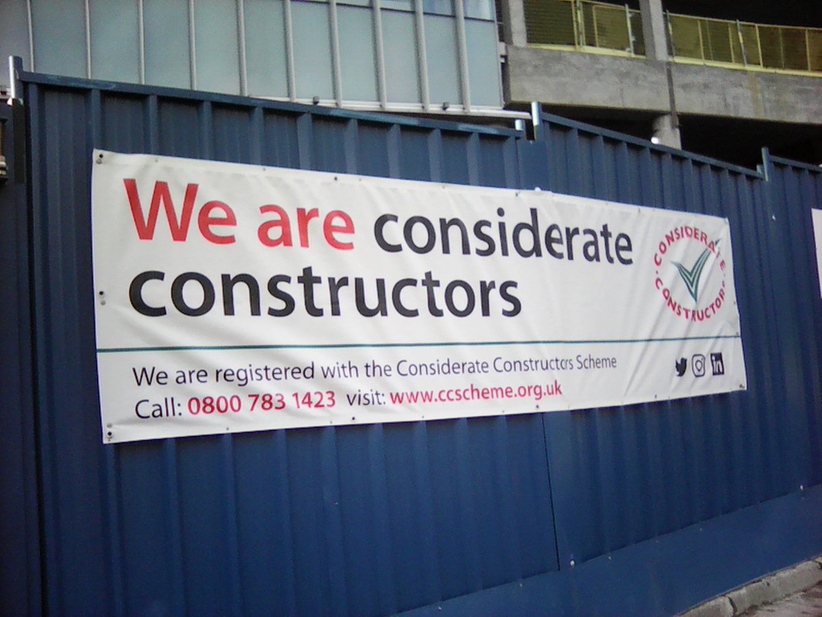 CitizenSnagging's tweet image. Somewhat ironic? #WeAreConsiderateConstructors
