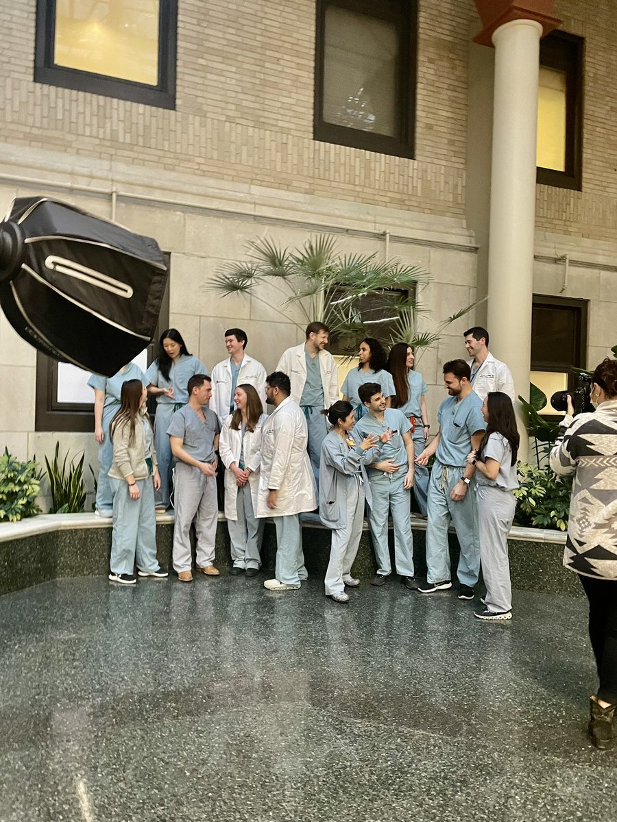 Lights, camera, residents! Who doesn’t love an early morning photoshoot before a long day of patient care? 📸