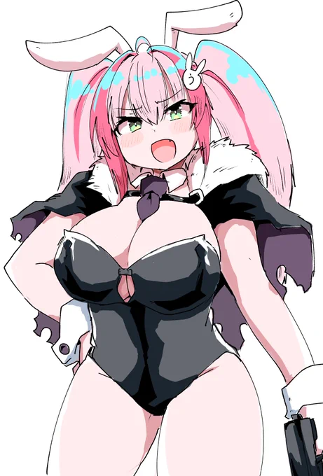 年始に描いたバニーガールちゃん 
