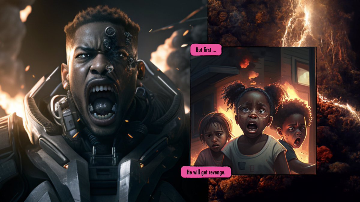 HumphriesTaylor's tweet image. Wait for a new #Black #Superhero ? Nope. Create a new #digital #comic starring one? Yep. #AR #videogame too. #WIP more to come …