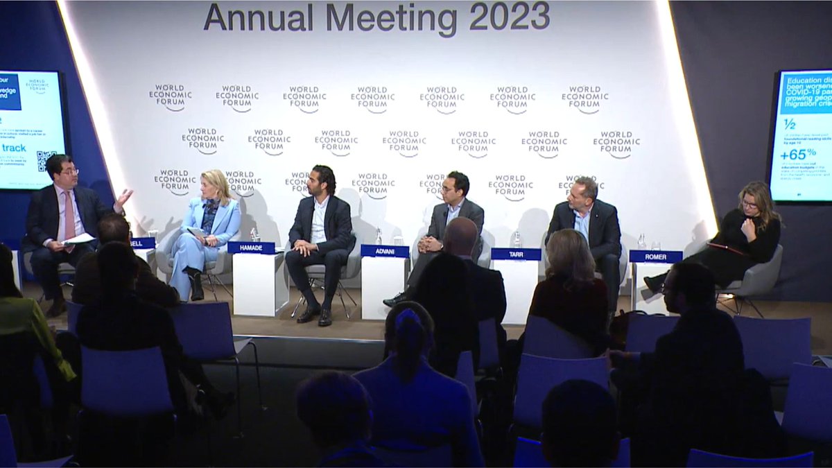 NFTE's tweet photo. Thrilled for #NFTE CEO, J.D. LaRock, leading the conversation on #LostLearning at today's #WEF23 session. Panelists discussed innovative solutions for businesses and governments to address the education crisis and turn it into an opportunity for growth. 
🎥https://t.co/hzZHDespuG https://t.co/maXegN6Igm