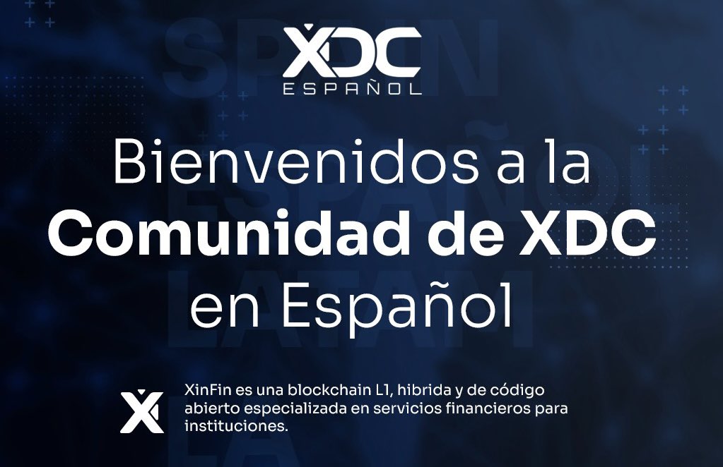¡XDC abre sus puertas a la comunidad hispanohablante!

Para celebrarlo, estamos haciendo un SORTEO de 250 USDT$ 🥳

◼️Seguir a <a href="/XDC_Spanish/">XDC XinFin Network en Español</a> 
◼️RT a este tweet
◼️Mencionar a un amigo

Ganador el día 25 🏆

#BuiltOnXDC $XDC