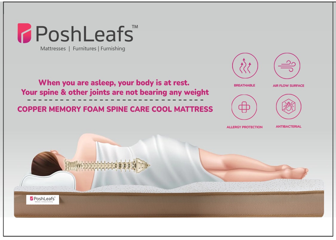 Copper Memory Foam Spine Care Cool Mattress 
#poshleafsmattress

Shop Online!
poshleafs.com
#memoryfoam #coirmattres #premiummattress  #naturalcoir #coppermemoryfoam #coppercoolingmattress #coolgelmattress
#furniture #poshleafs #Mattress  #sleepwell #mattressstore