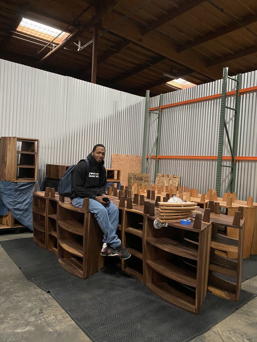 million_book's tweet photo. Christopher Spruill, also a Freedom Reads Fellow, similarly braved the Fresno rain to make sure each #FreedomLibrary was ready in time. https://t.co/b3U5e1dLzM