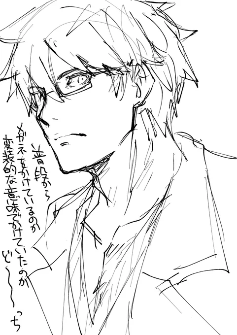 絵が完成しないので本日は落書き 
