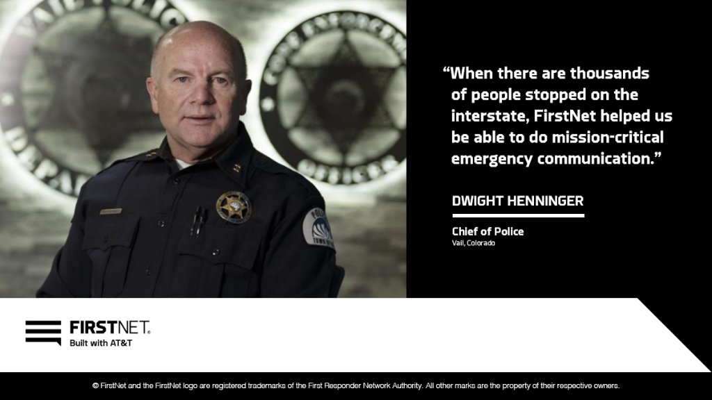During a large ski event, Band 14 gave the Vail PD the reliable communications they needed to monitor the event and continue to serve their community. Read Chief Henninger’s story. firstnet.com/content/dam/fi…