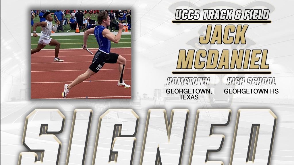 UCCS Athletics (@gomountainlions) on Twitter photo Welcome to the <a href="/UCCSTRACK/">UCCS Track & Field</a> Mountain Lion Family, <a href="/JackM2023/">Jack McDaniel</a>! Jack McDaniel (Georgetown, Texas / Georgetown HS) #GoMountainLions #SigningDay Welcome to the <a href="/UCCSTRACK/">UCCS Track & Field</a> Mountain Lion Family, <a href="/JackM2023/">Jack McDaniel</a>! Jack McDaniel (Georgetown, Texas / Georgetown HS) #GoMountainLions #SigningDay