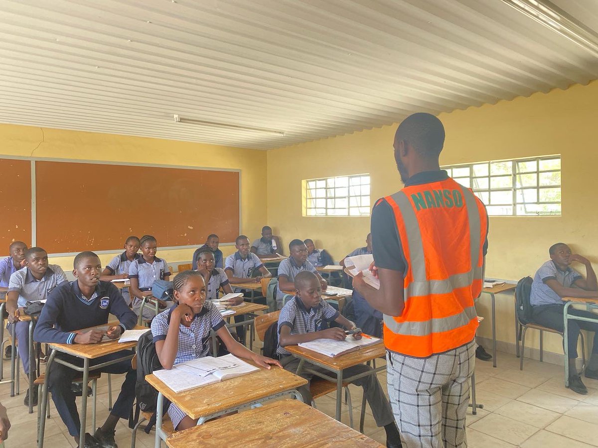 NANSONational's tweet photo. NANSO continues to foster the agenda of access to quality education for every Namibian Child.  In the Ohangwena Region, the leadership assessed the readiness of a few schools, and met with the Education Directorate to discuss the state of education in the region. https://t.co/sGnSus0BtE