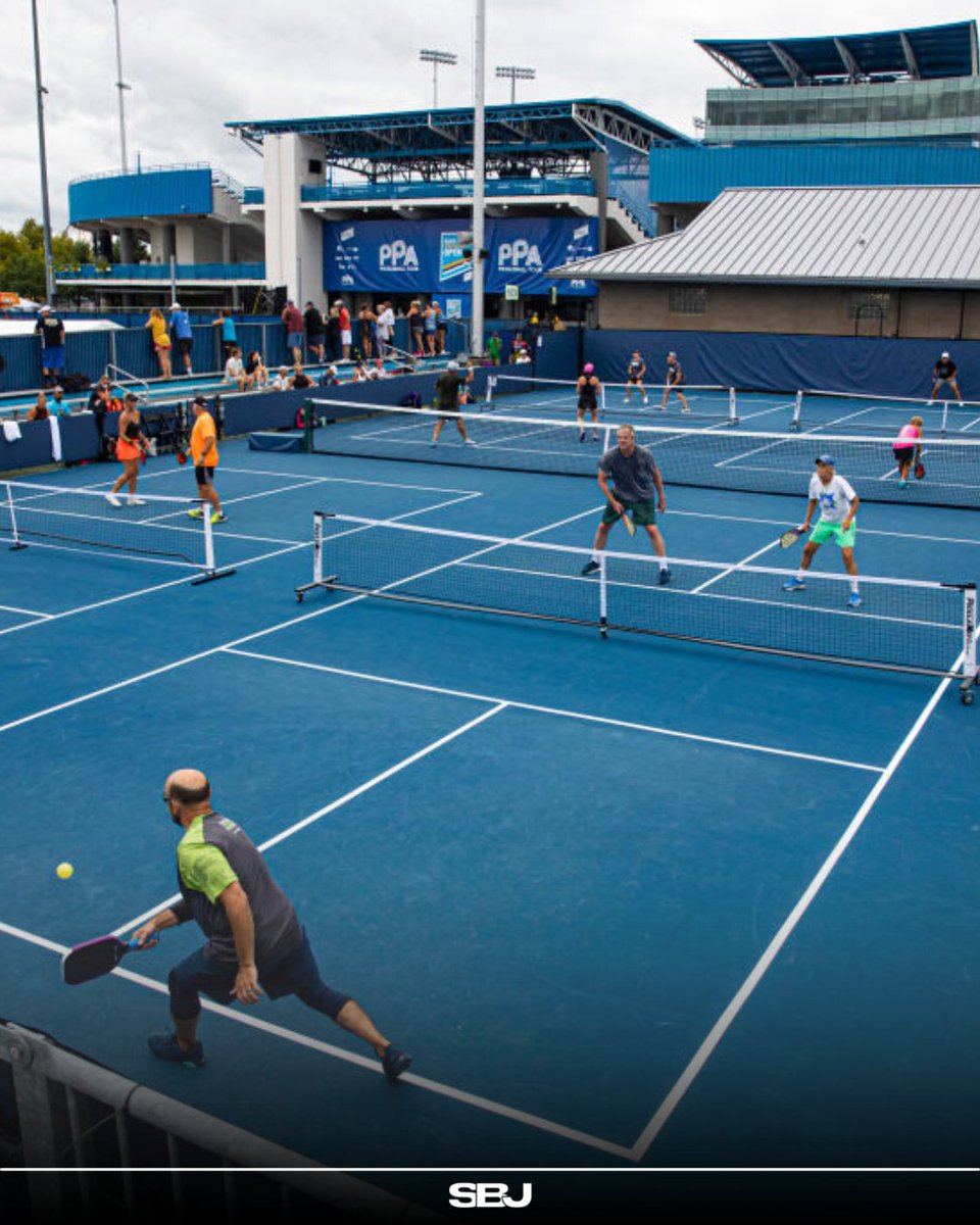 SBJ's tweet photo. Horizon Sports &amp; Experiences unveiled their inaugural Pickleball Slam 🏓 

The event will feature tennis legends Andre Agassi, Michael Chang, John McEnroe, and Andy Roddick competing for the million-dollar prize.

(via @Bretjust1T)
🔗 https://t.co/SQuqmoALaG https://t.co/D3DrdzDWnv
