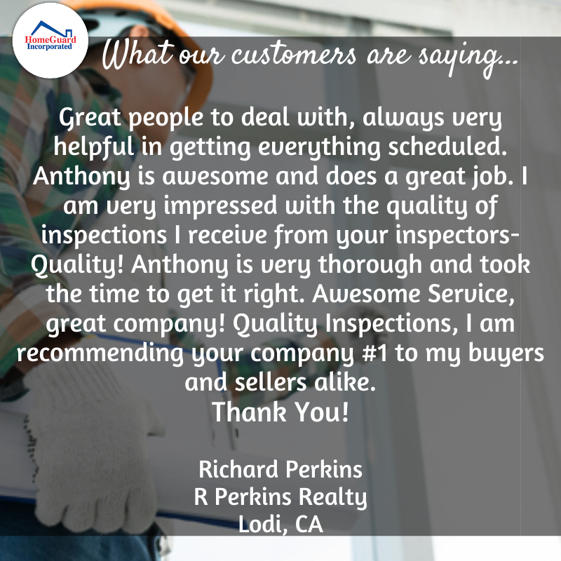 HomeGuard_Inc's tweet photo. Thank you so much, Richard! We love to hear that we’re doing a great job. Don’t forget you can request your favorite inspectors but really, they’re all great.
#California #RealEstate #HomeInspector #RoofInspector #TermiteInspector https://t.co/rn0koQ7PqJ