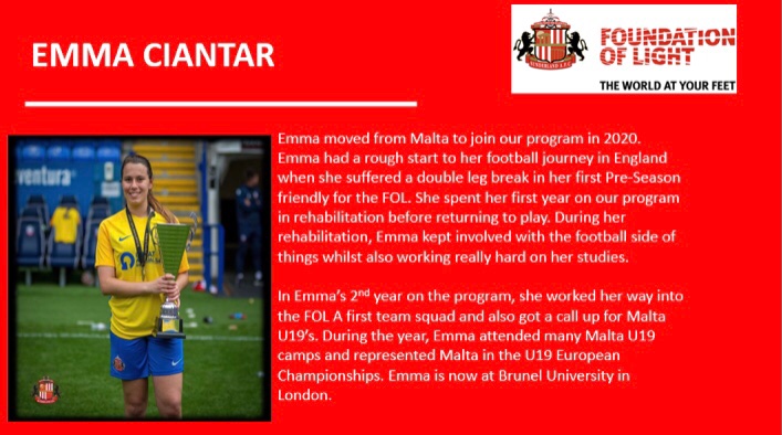 Whilst <a href="/Emma_ciantar/">Emma Ciantar</a> is at <a href="/Bruneluni/">Brunel University of London</a>- another top UK uni! Emma is combining her studies with playing for @LondonSeawardFC 

We are looking forward to seeing how Emma progresses with both her studies &amp; football!