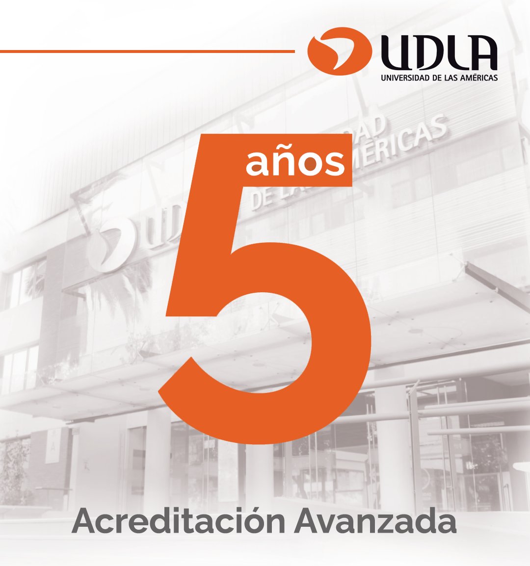 UDLA_CL's tweet image. Con mucha alegría y orgullo compartimos la noticia: Universidad de Las Américas #UDLA fue acreditada en Nivel Avanzado por 5 años por la Comisión Nacional de Acreditación (CNA), en Gestión Institucional, Docencia de Pregrado y Vinculación con el Medio. #JuntosAvanzamosConCalidad
