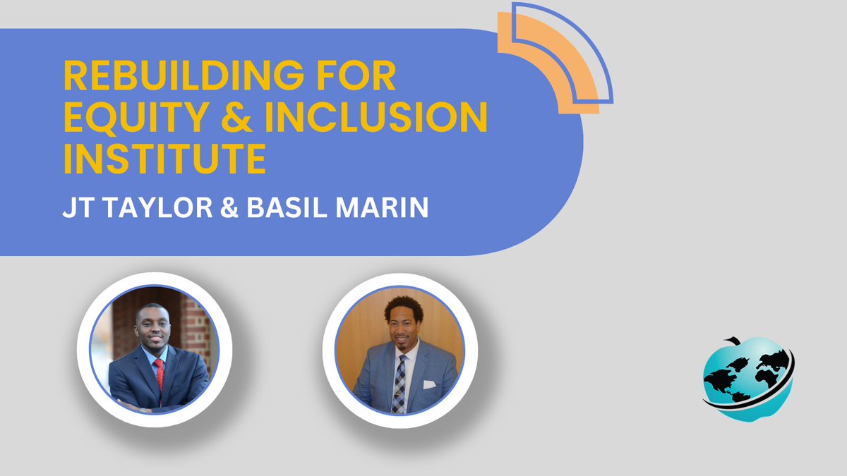 Eduplanet21 (@eduplanet21) on Twitter photo Looking for an interactive, practical and thought provoking Equity & Inclusion learning experience for your team? Join <a href="/purposepushers/">Dr. Jahkari "JT" Taylor</a> and <a href="/drbasilmarin/">Dr. Basil Marin</a> for the Rebuilding for Equity & Inclusion Institute. Learn more: hubs.li/Q01ybTq70 Looking for an interactive, practical and thought provoking Equity & Inclusion learning experience for your team? Join <a href="/purposepushers/">Dr. Jahkari "JT" Taylor</a> and <a href="/drbasilmarin/">Dr. Basil Marin</a> for the Rebuilding for Equity & Inclusion Institute. Learn more: hubs.li/Q01ybTq70