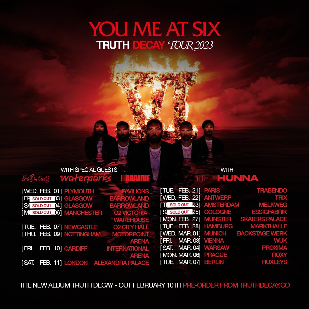 TOUR STARTS IN 2 WEEKS. GET YOUR TICKETS truthdecay.co/live
