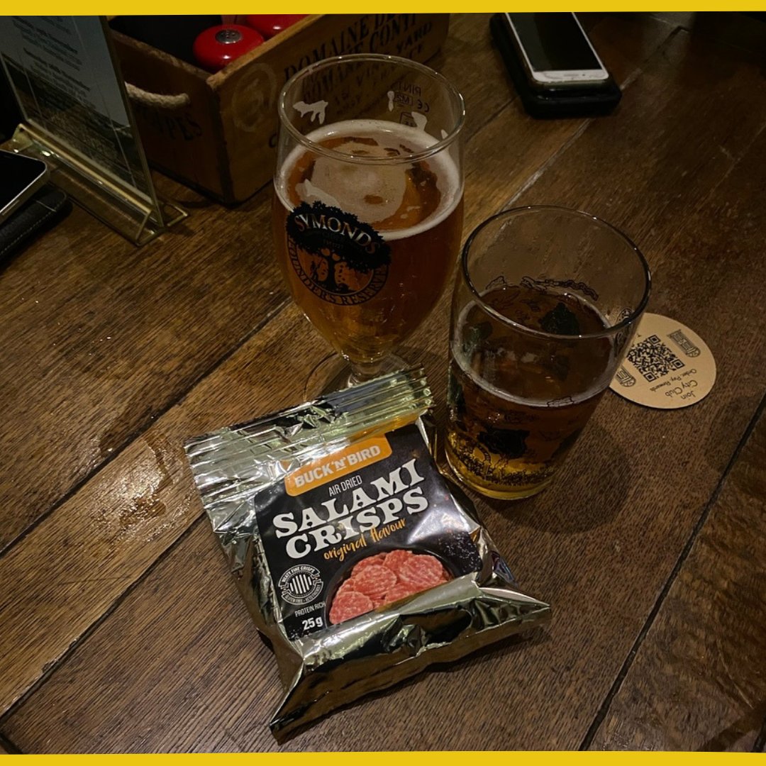 We're back in our happy place, where all good ideas are born (like BucknBird)  

Have you had a new year's pint yet?

#pubsnacks #beersnacks #bestpubsnacks #tagyourlocal #beerpairings #meatsnacks