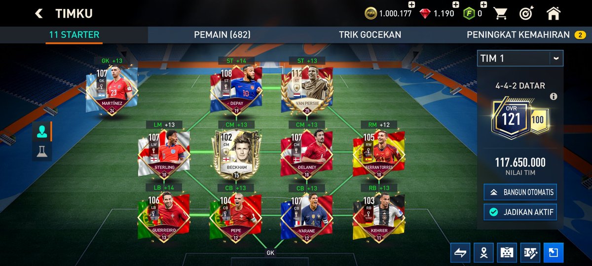 fito040502's tweet photo. @Nakata767 @EAFIFAMOBILE Ovr 121 https://t.co/x0X7W5bX27