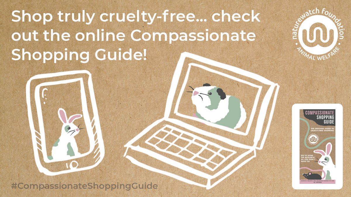 Naturewatch_org's tweet photo. #CrueltyFree shopping is confusing but we do all the hard work for you in our #CompassionateShoppingGuide! 🐰
The online guide is full of brands who don't benefit from #animaltesting, including the parent company:
https://t.co/rNKqEgpyn7
Also available as a paper copy - £5. https://t.co/OjvdR9AXU2
