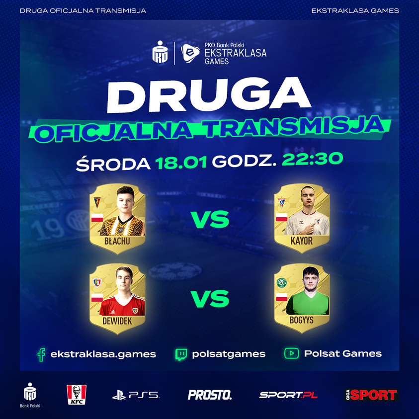PiastEsports's tweet photo. 🎮⚽Zapraszamy na transmisję meczów 11 i 12 kolejki #EkstraklasaGames 🏆
Zobaczymy w niej dwumecz @Dewidekk 🆚@BoGyyS❗ https://t.co/hyr80kGwju
