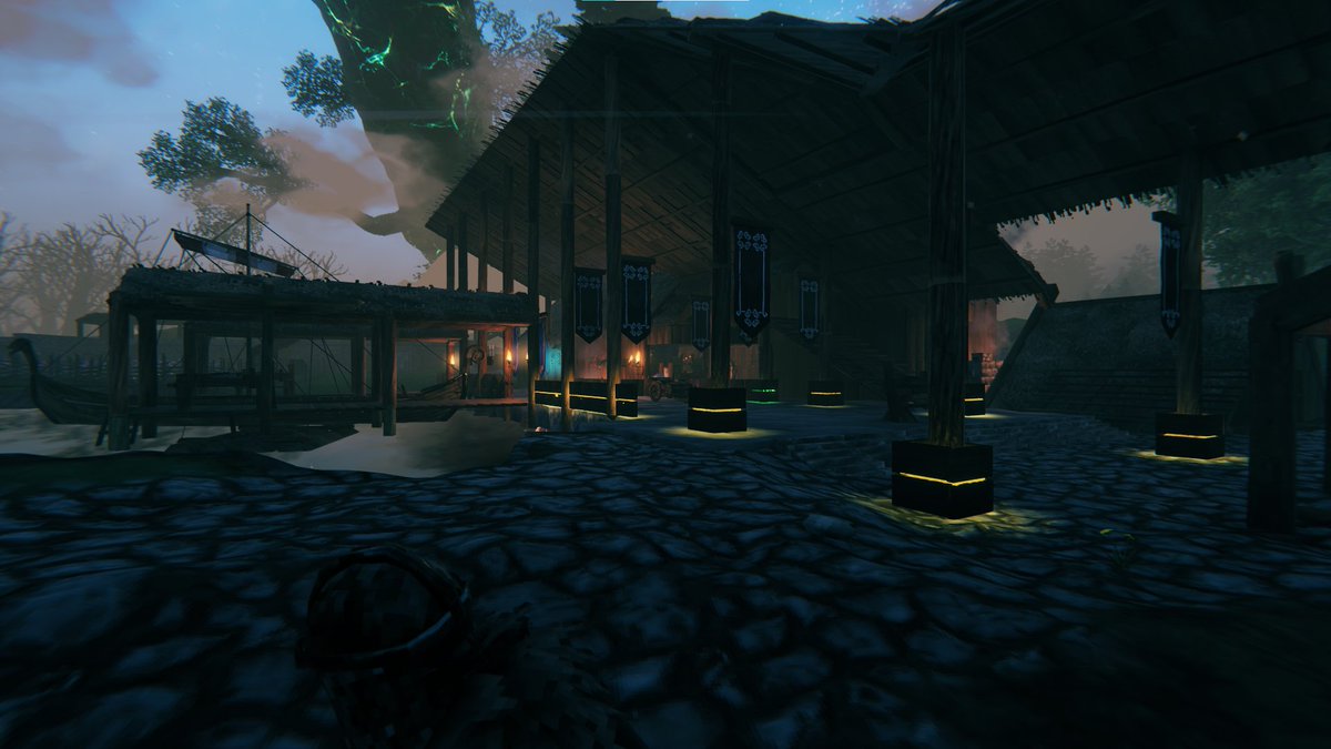 HusbeastTV's tweet photo. So I couldn't power through and "finish" @MyTimeAtPortia, but I think that is a function of my gaming play style and not the game itself. I'm putting it on hold, and getting back on @Valheimgame to experience Mistlands. Here's a few pics of my seaport cafe (wip). https://t.co/uGs7kw0OgO