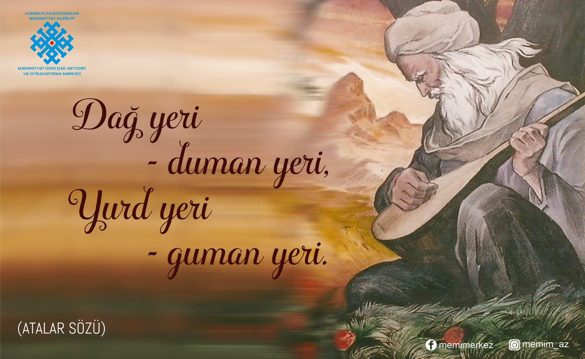 SadaKHALAFBAYLI's tweet photo. #MEMIM #Mədəniyyət #Öyrən #Faydalan #İncəsənət #Azərbaycan #AtalarSözü https://t.co/xsQRwde6oC